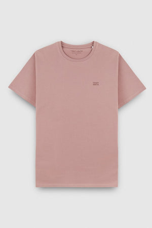 T-shirt col rond manches courtes THE TEE 1 MC WOOD ROSE - S - Teddy Smith