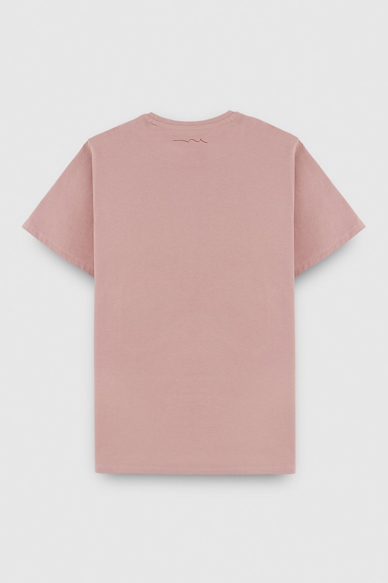 T-shirt col rond manches courtes THE TEE 1 MC WOOD ROSE - S - Teddy Smith