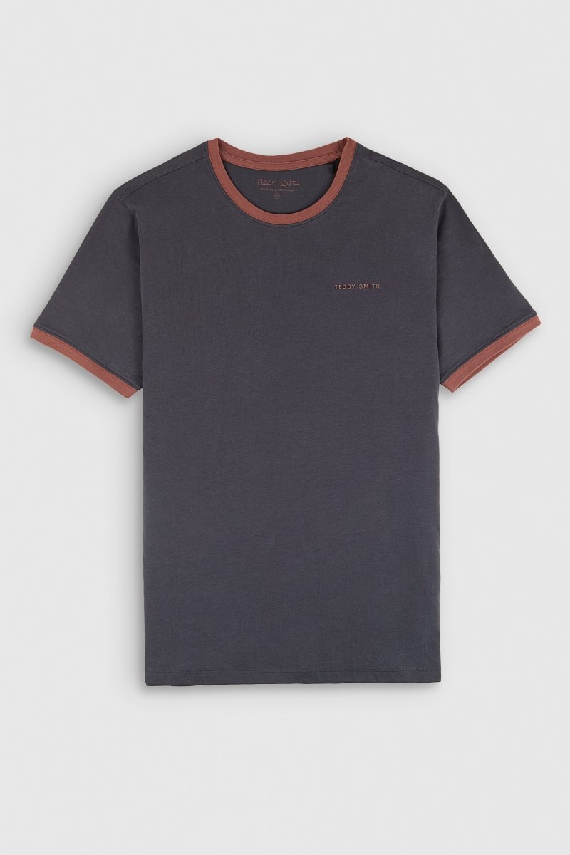 T-shirt col rond manches courtes THE TEE 2 R MC MINERAL INK - S - Teddy Smith