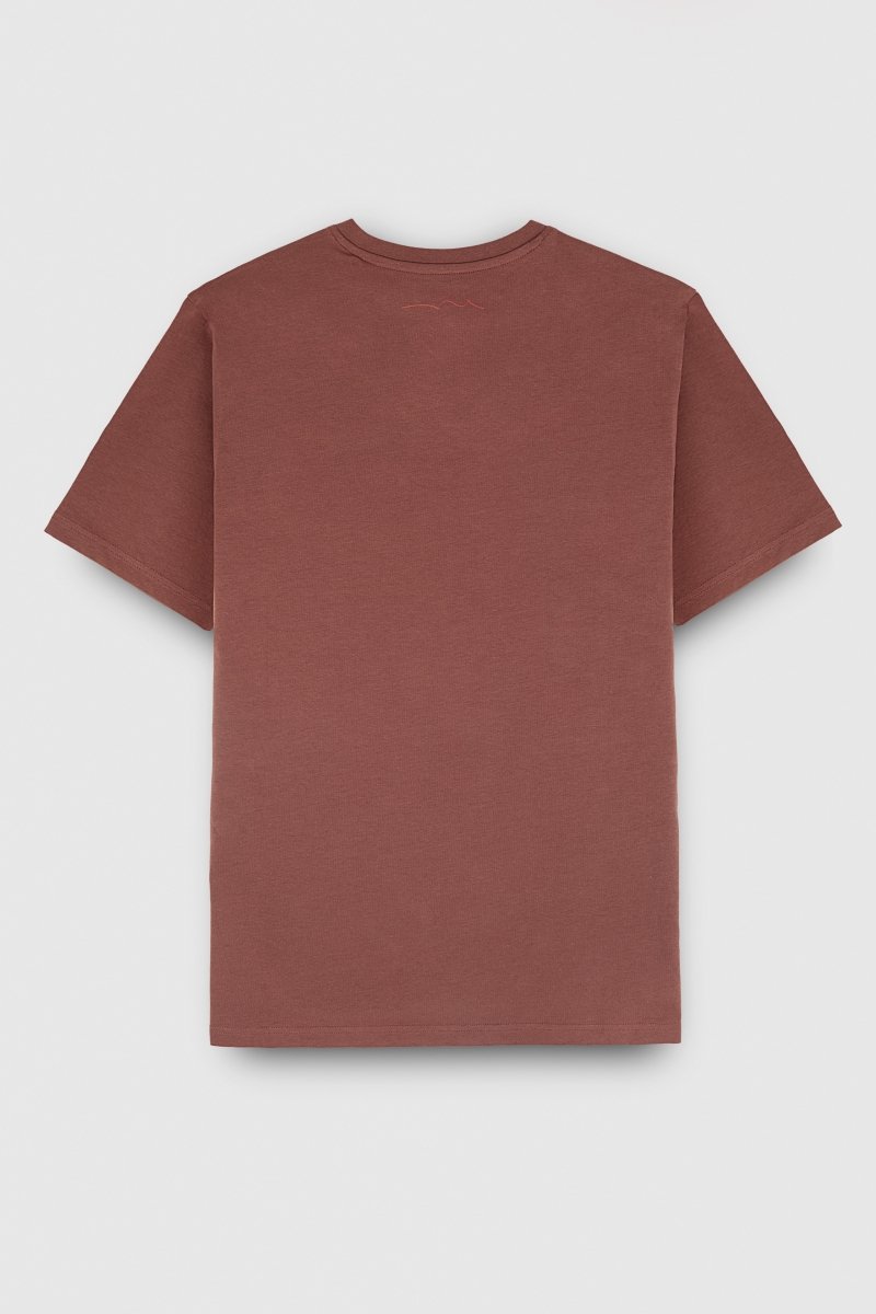 T-shirt col V manches courtes TAWAX 2 MC DUSTY CANYON - S - Teddy Smith