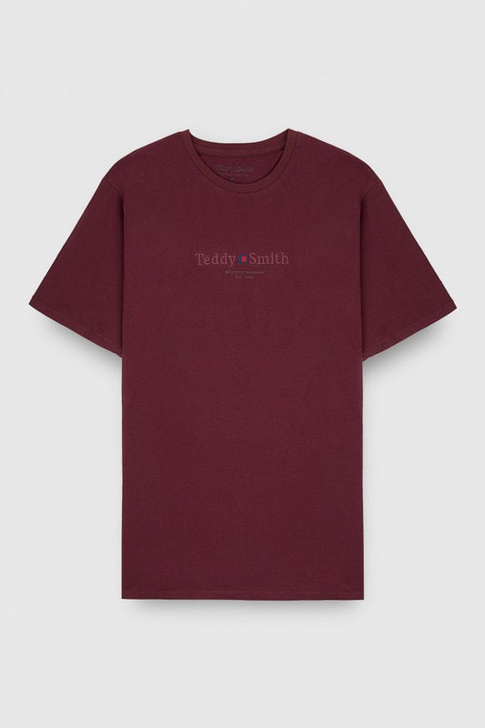 Achat T-shirt T - JIM MC DARK WINE - S - Teddy Smith