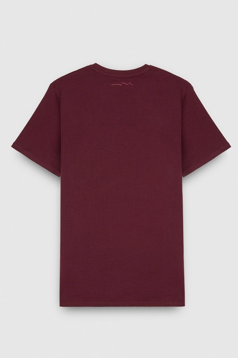 T-shirt T - JIM MC DARK WINE - S - Teddy Smith