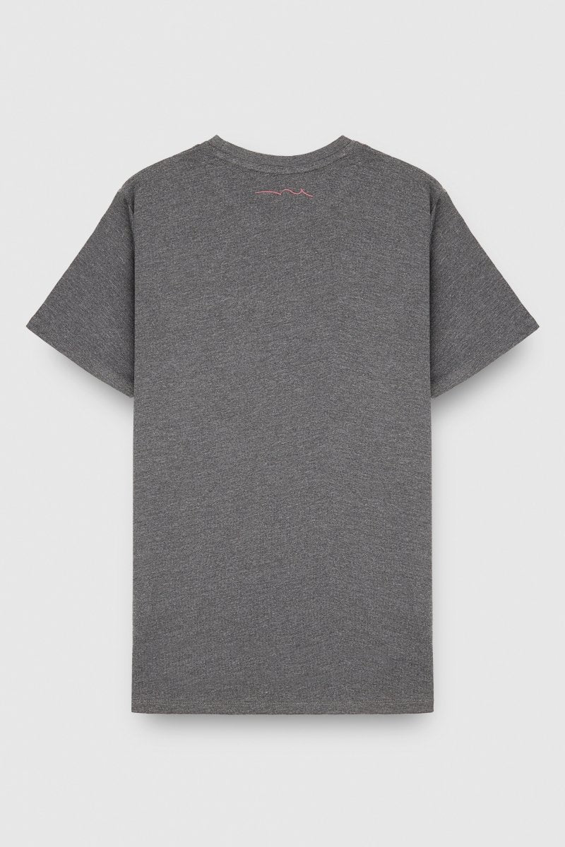 T-shirt T - JIM MC MELANGE BLACK - S - Teddy Smith