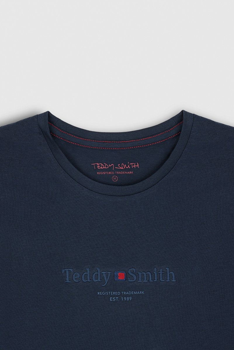 T-shirt T - JIM MC TOTAL NAVY - S - Teddy Smith