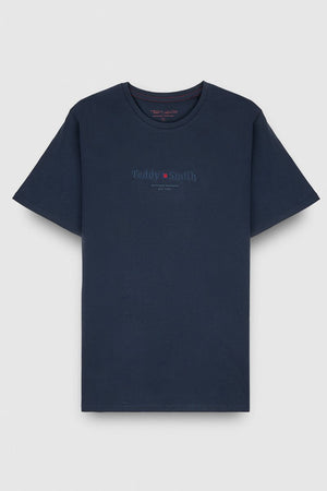 T-shirt T - JIM MC TOTAL NAVY - S - Teddy Smith