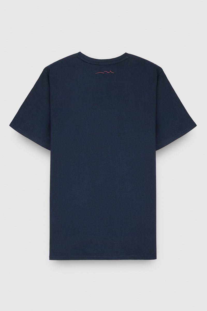T-shirt T - JIM MC TOTAL NAVY - S - Teddy Smith
