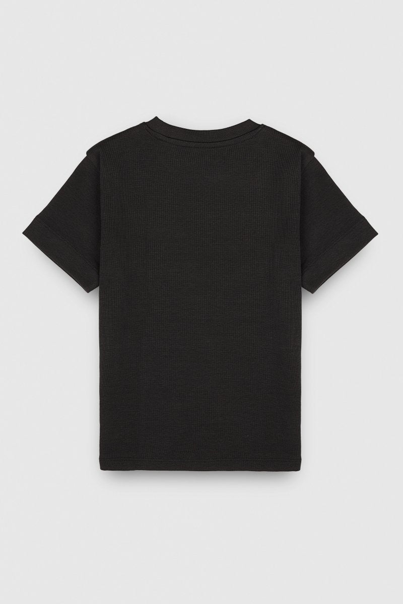 T-shirt T - RIBOU MC JR NOIR - 10 - Teddy Smith