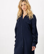 Chemise longue SOLINE, TOTAL NAVY, large