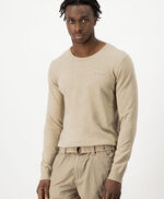 Pull col rond MARC, BEIGE DUNE CHINE, large