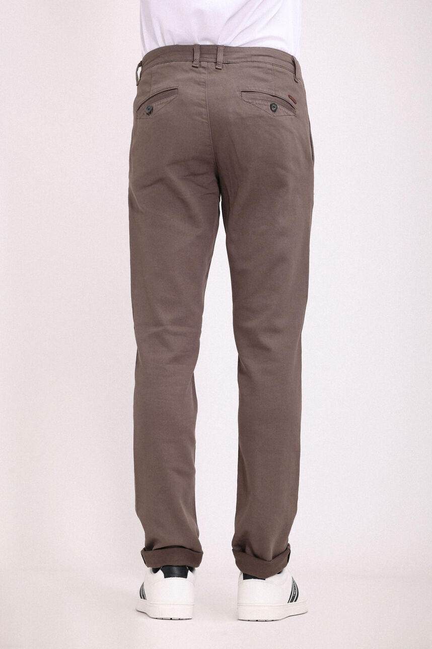 Pantalon style chino coupe slim PALLAS CHINO SW, TURBULENCE KAKI, large