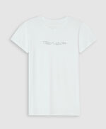 T-shirt flocage Teddy Smith devant - T-Ticia 2 MC JR, BLANC, large