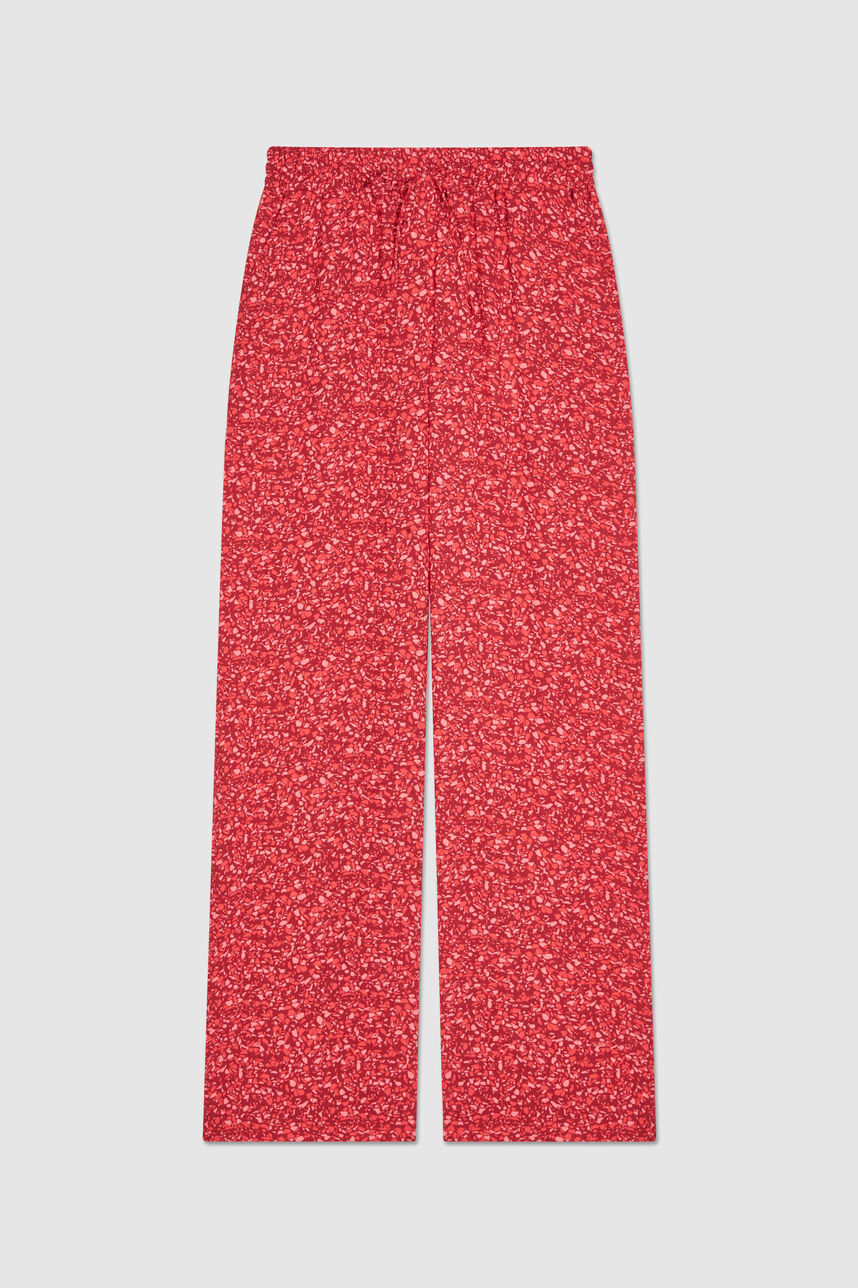Pantalon fluide imprimé SILIA, RED CHERRY, large