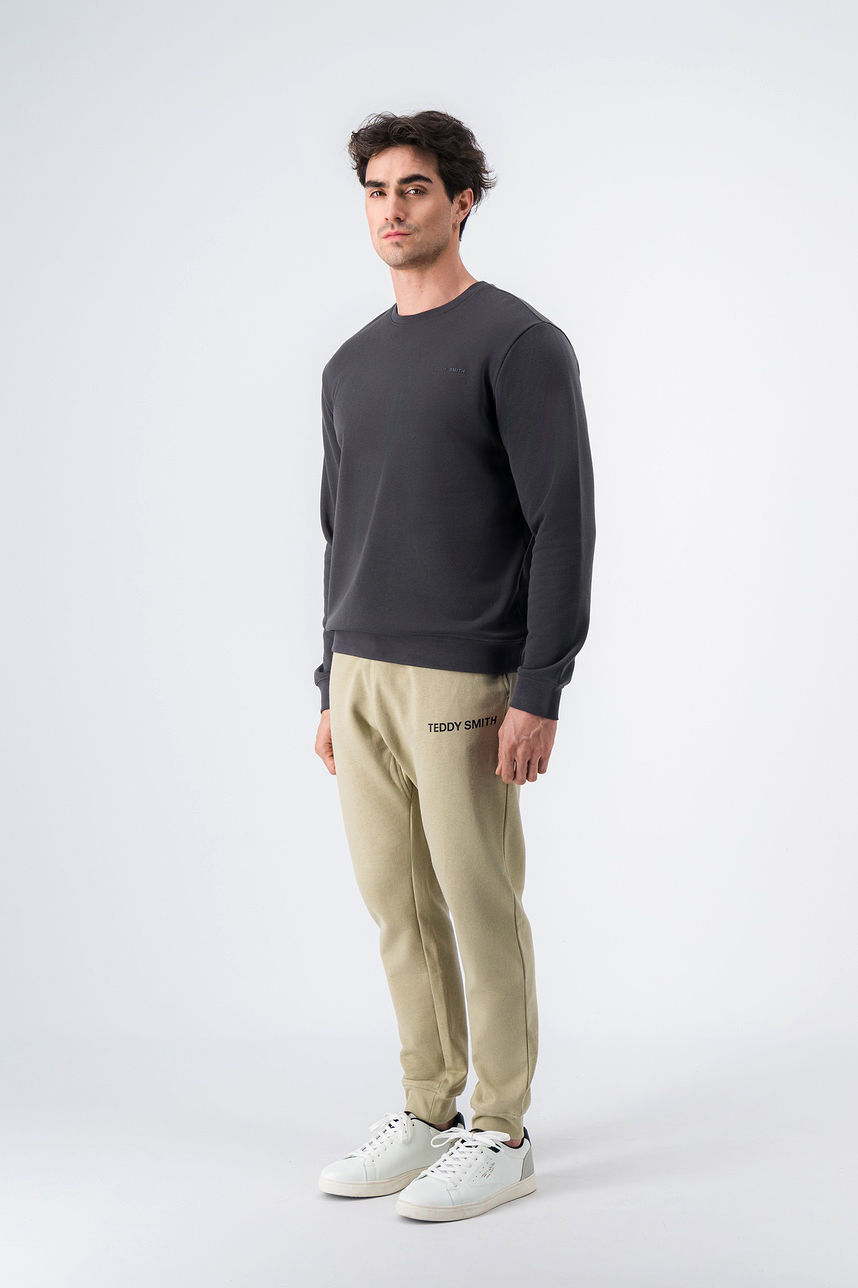 Pantalon molleton REQUIRED, BEIGE STONE, large