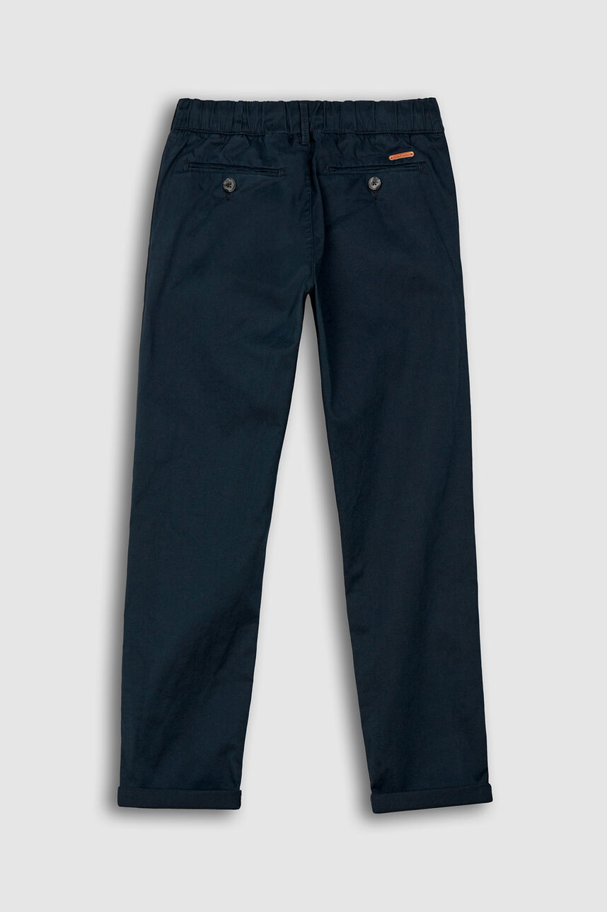 Pantalon chino coupe slim - Chino Elastic J, US NAVY, large
