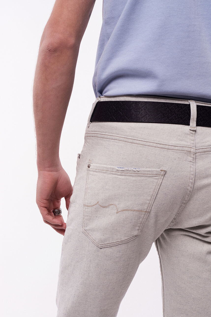 Jeans Fit Loose - Dad Pant, BLANC IVOIRE, large