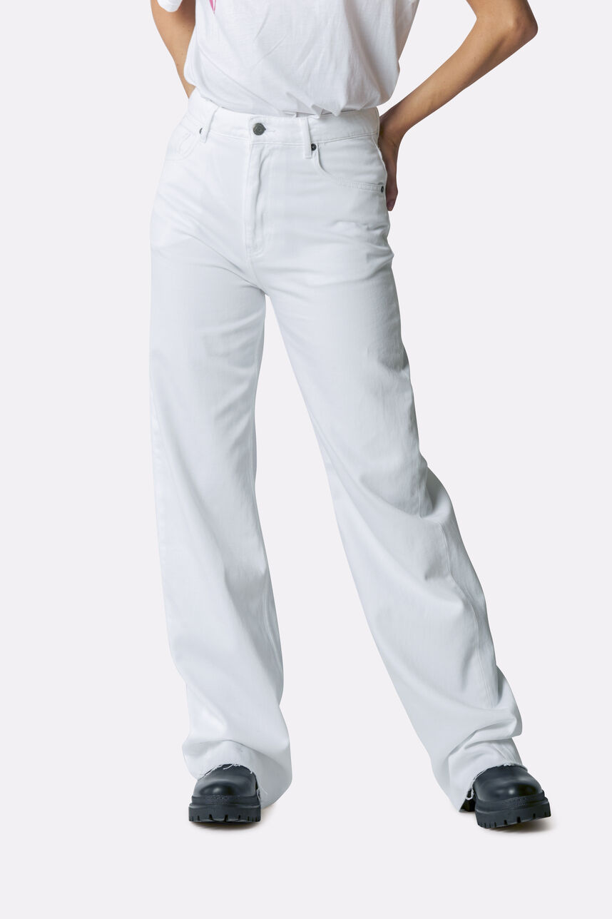 Jeans large - 90's Color, BLANC, large