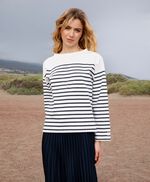 Top style marinière MARINE, TOTAL NAVY/RAYURES, large