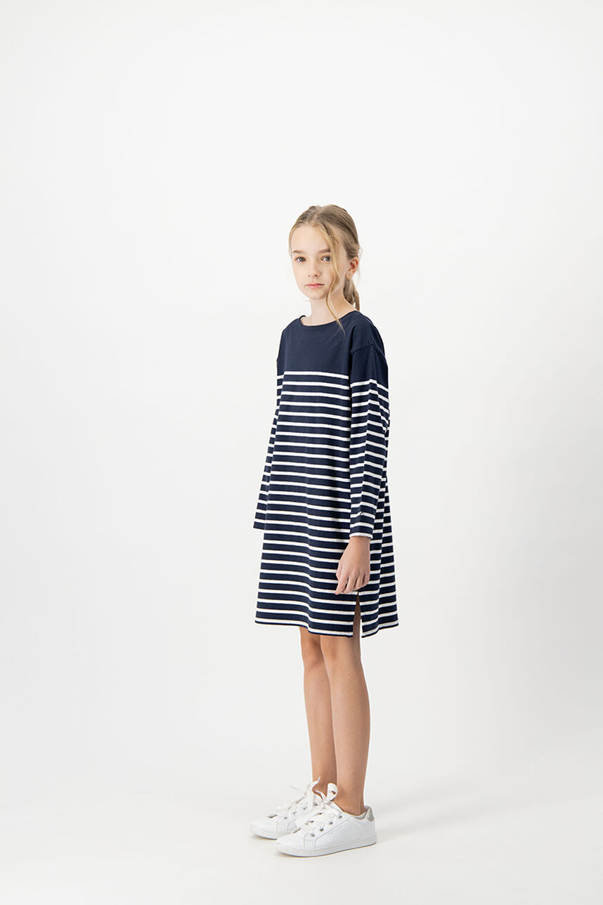 Robe style marinière MARIE JR, TOTAL NAVY, large