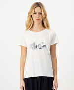 T-shirt manches courtes LAURA MC, MIDDLE WHITE, large