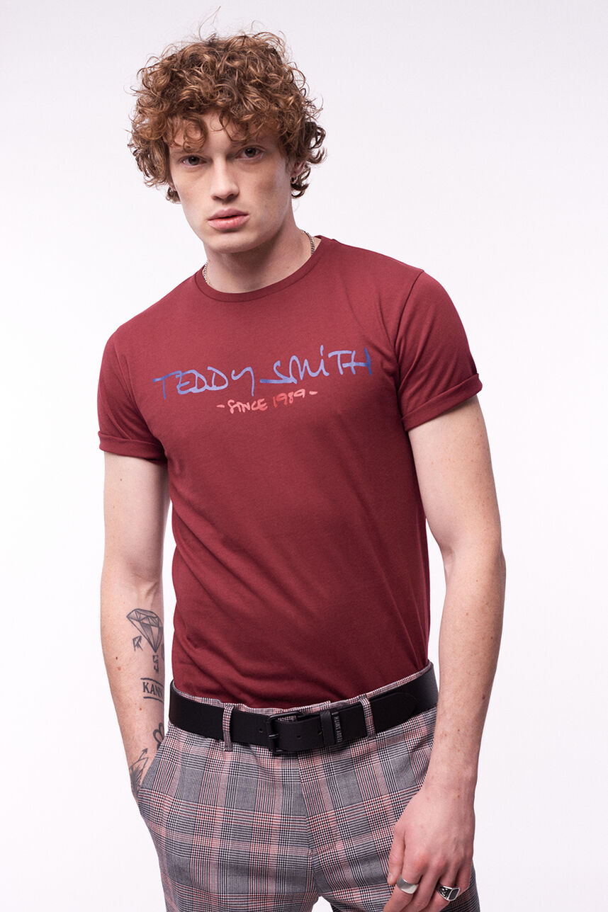 T-shirt - Ticlass Basic M, ROUGE GRENAT, large