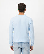 Pull col rond MARC, BLEU CLAIR CHINE, large