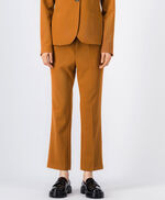 Pantalon coupe slim cropped MILORD BISTRETCH, CAMEL WOOD, large