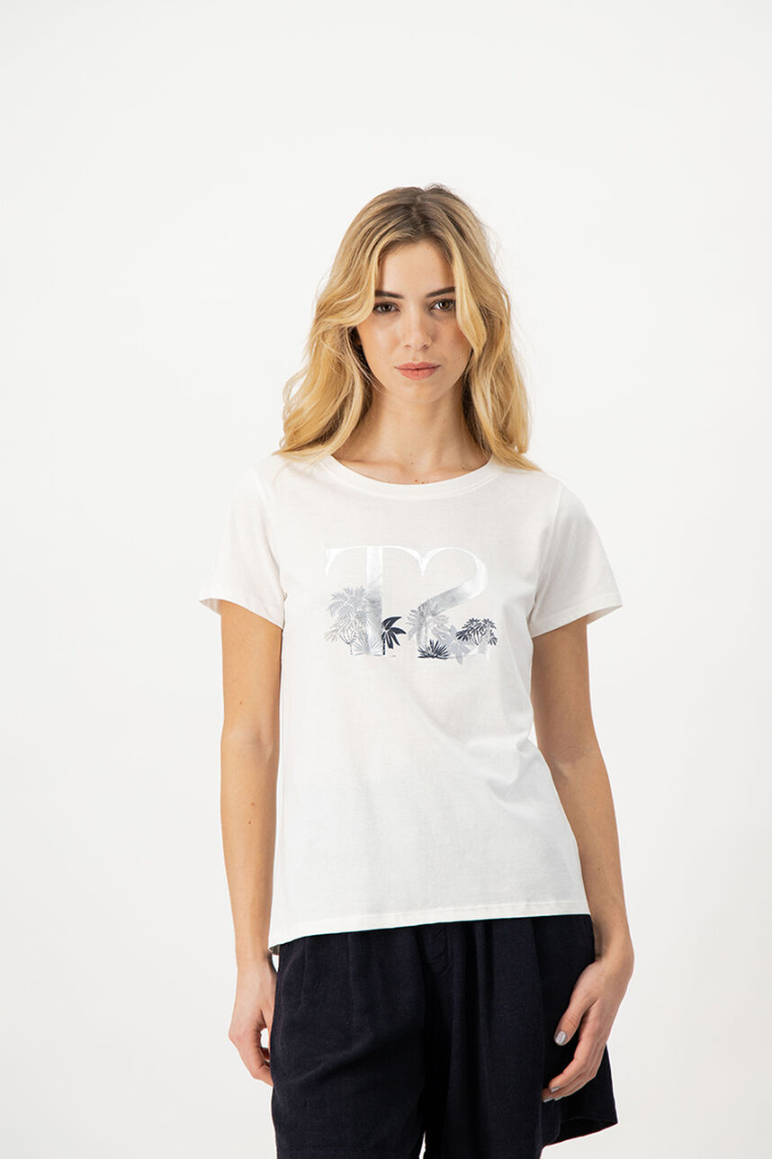 T-shirt manches courtes LAURA MC, MIDDLE WHITE, large