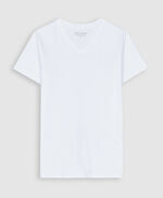 T-shirt col en V TAWAX MC, BLANC, large