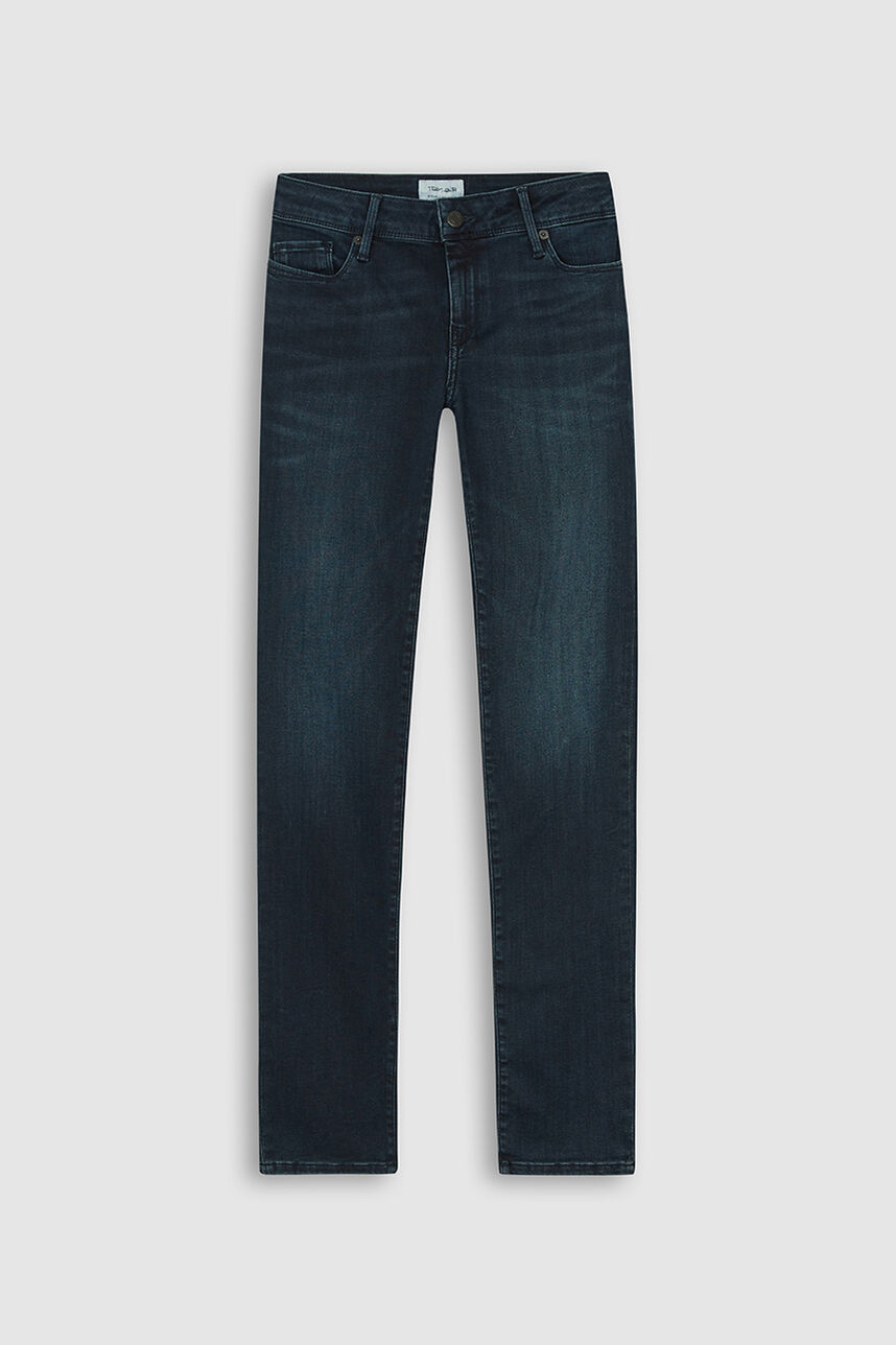 Jeans slim avec un léger effet délavé - Pin Up 4 Mid SL, BLUE BLACK, large