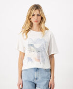 T-shirt manches courtes WAVE MC, MIDDLE WHITE, large