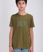 Tshirt col rond manches courtes TNEO MC JR, TROPICAL OLIVE, large