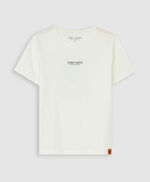 T-shirt col rond et manches courtes - T-Paolo MC JR, MIDDLE WHITE, large