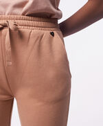 Pantalon molleton taille élastiquée avec cordon - P-Fabyno, SWEET TERRACOTA, large