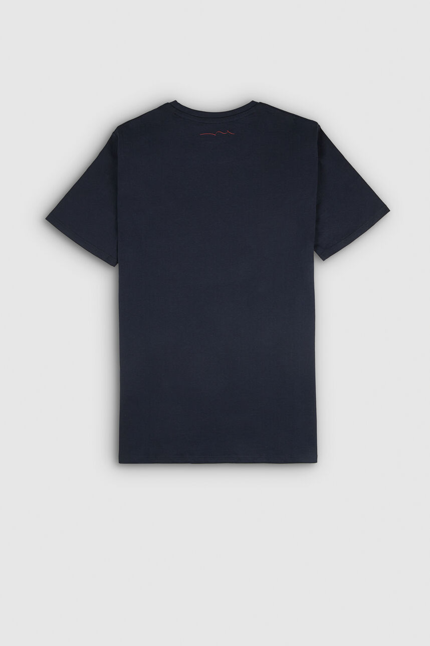 Tshirt col rond manches courtes THE TEE 1 MC, TOTAL NAVY, large