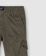 Pantalon Cargo avec poches côté à rabat - Battle JR, RAVEN KAKI, large