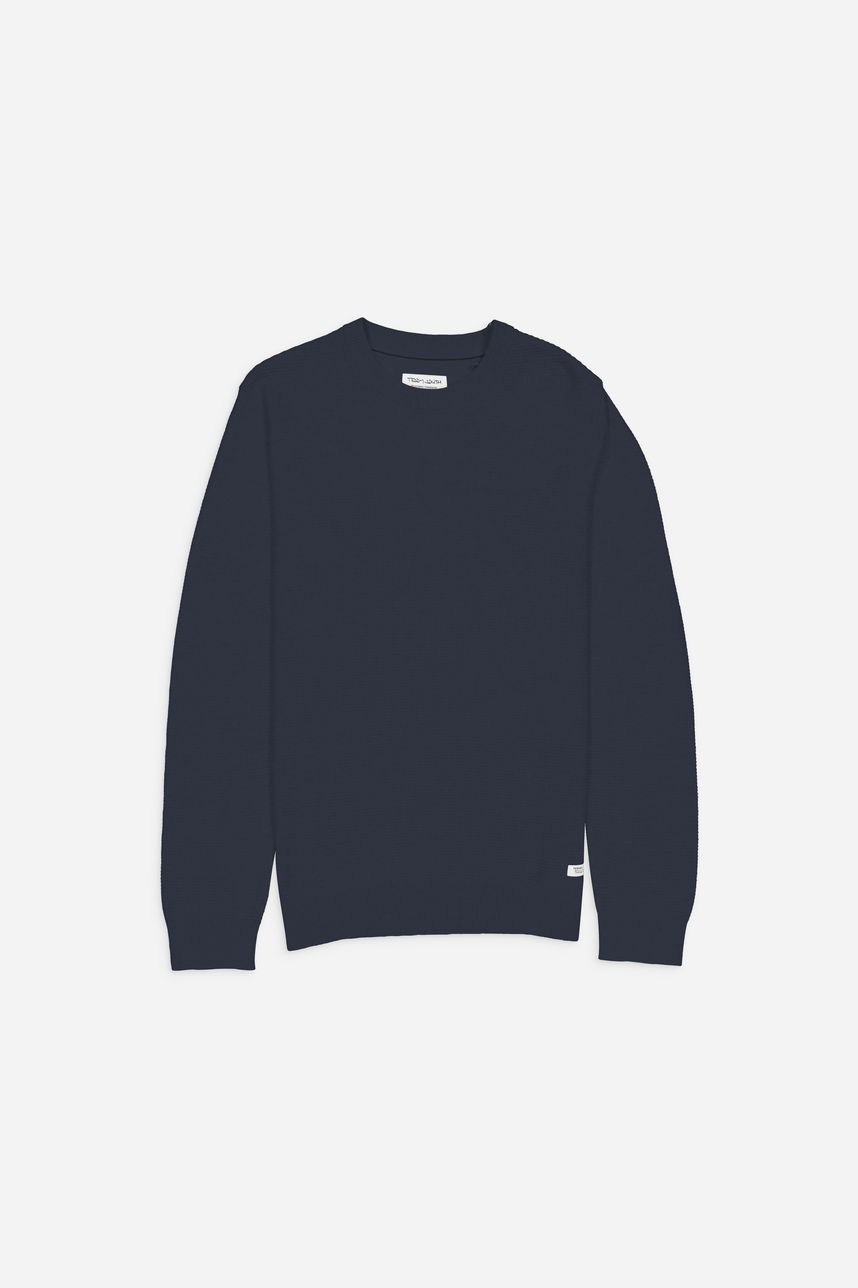 Pull à col rond PRALSTON, TOTAL NAVY, large