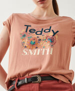T-shirt manches courtes T-Flower MC, ROSE LIEGE, large