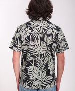 Chemise droite à manches courtes avec col hawaien CFALCO MC, CHARBON, large