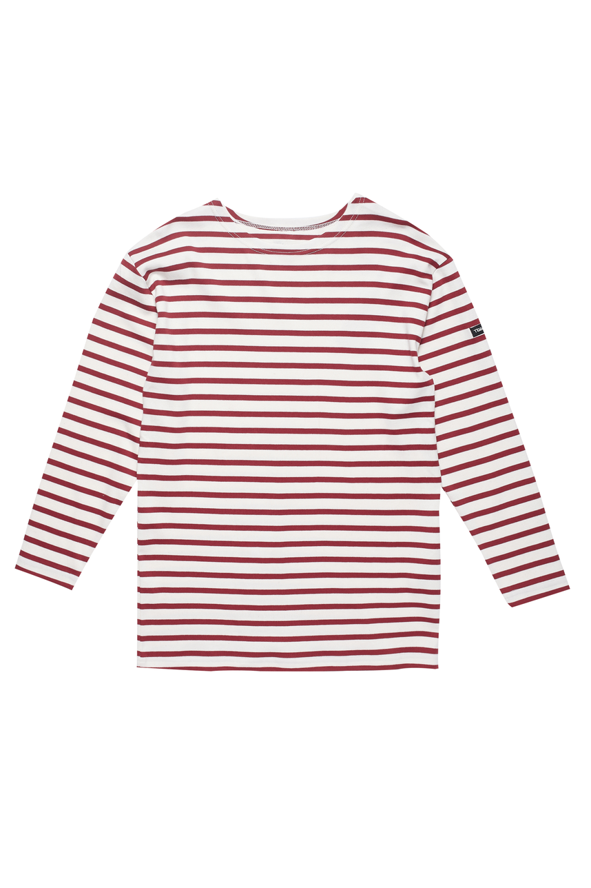 T-shirt rayé à manches longues Junior - Ocean, AMERICAN RED, large