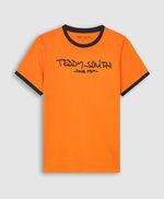 Tee-shirt col rond et manches courtes - Ticlass 3 MC JR, PUMPKIN ORANGE, large
