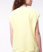 Sweat loose sans manches - S-Grany, JAUNE FLUO, large