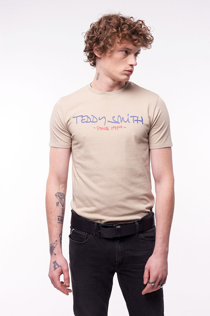 T-shirt - Ticlass Basic M, BEIGE DUNE CHINE, large