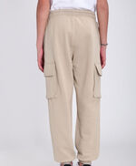 Pantalon confort en tissus molletonné PREC JR, BEIGE, large