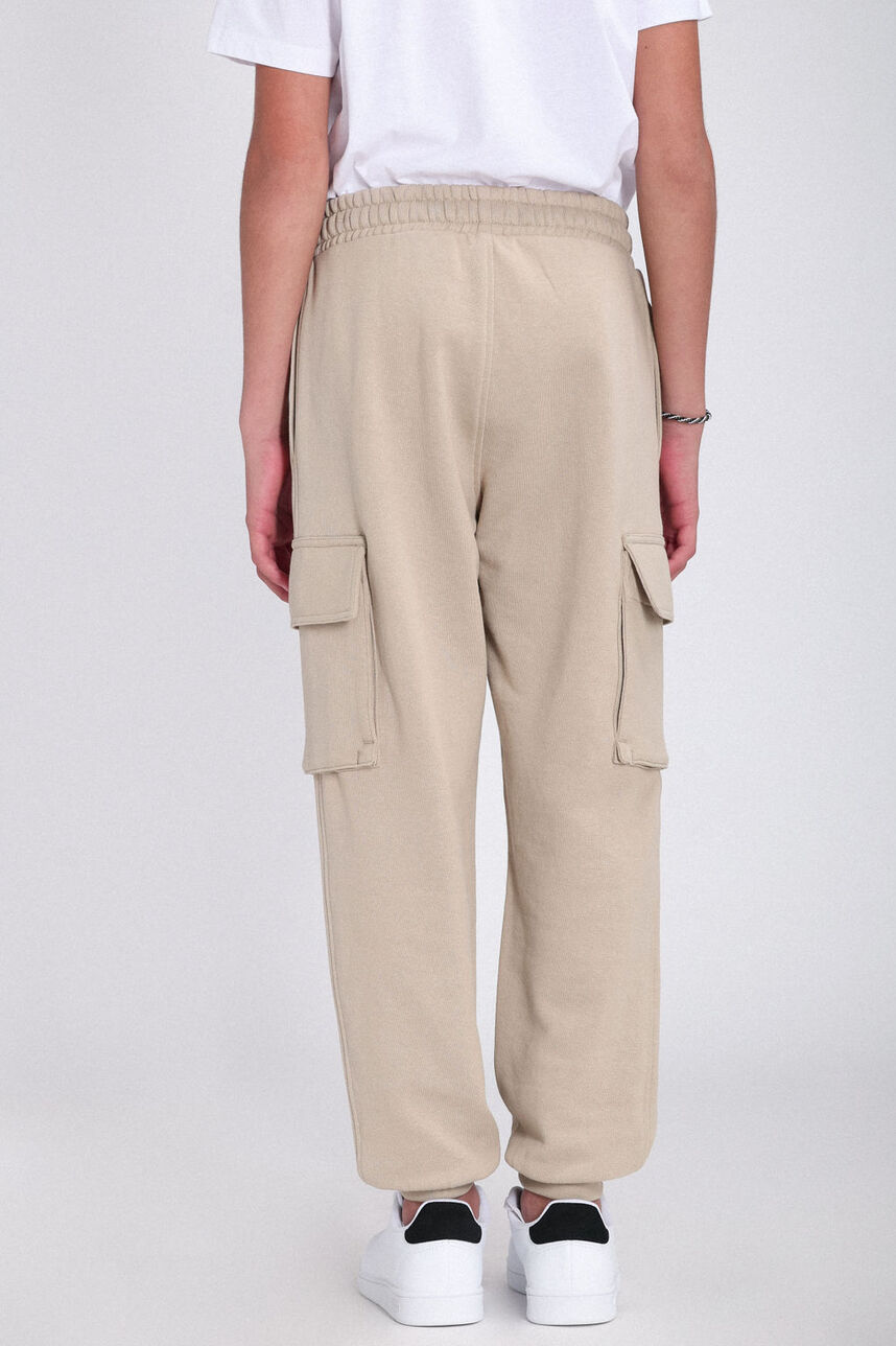 Pantalon confort en tissus molletonné PREC JR, BEIGE, large