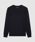 Pull à col rond PMARC, DARK NAVY CHINE, large