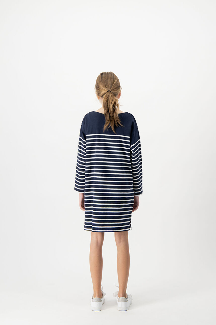 Robe style marinière MARIE JR, TOTAL NAVY, large