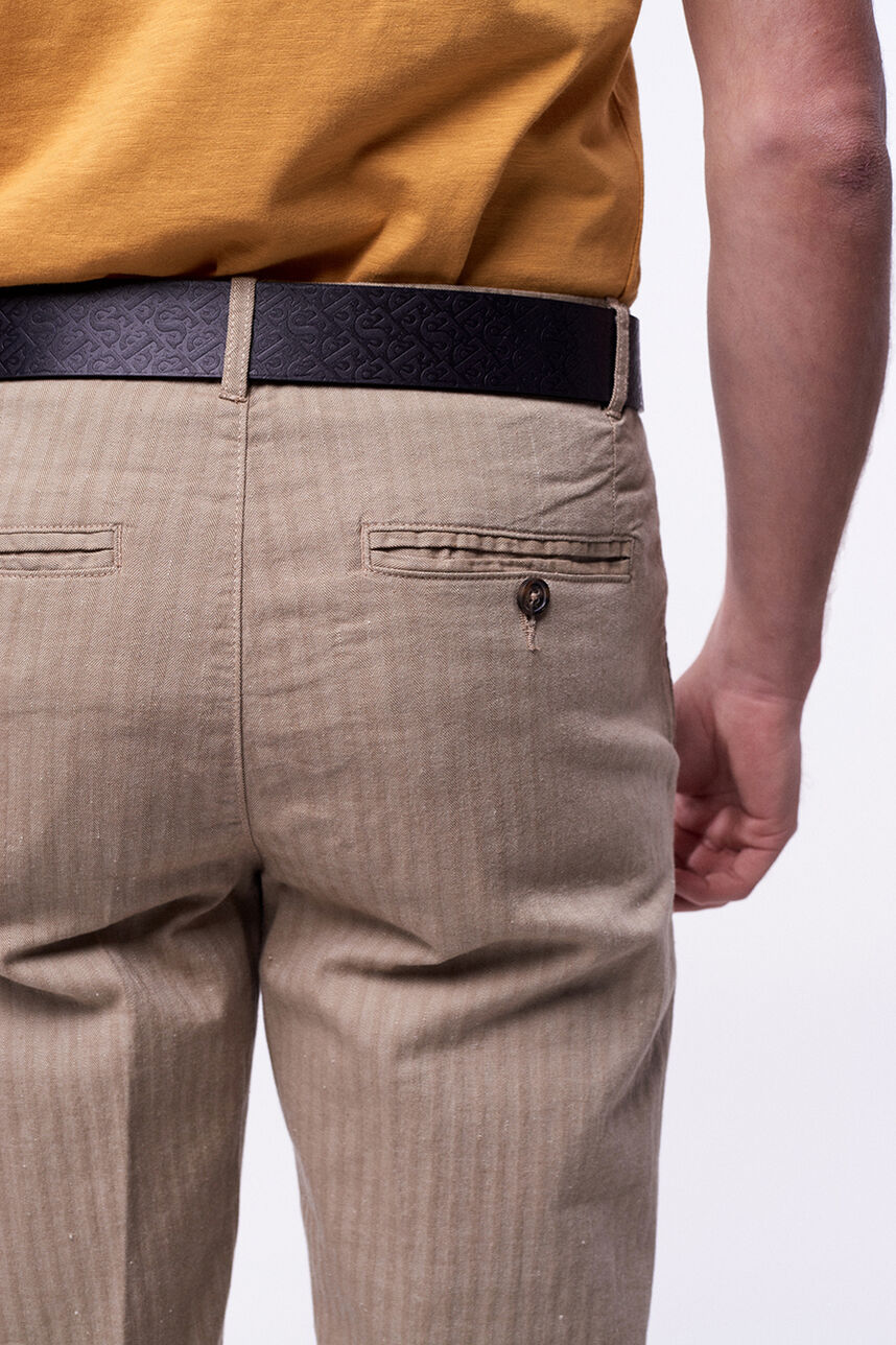 Pantalon coupe slim - Kingsman 2 Lin, BEIGE KANYON, large