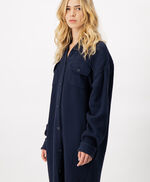 Chemise longue SOLINE, TOTAL NAVY, large