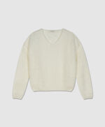 Pull col V P-Molly JR, MIDDLE WHITE, large