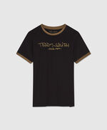 Tee-shirt col rond et manches courtes Ticlass 3 MC JR, CHARBON/CONTRAST 1, large